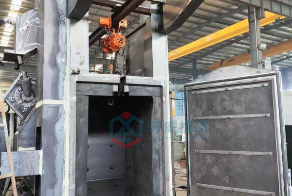 一体吊钩抛丸机生产实拍