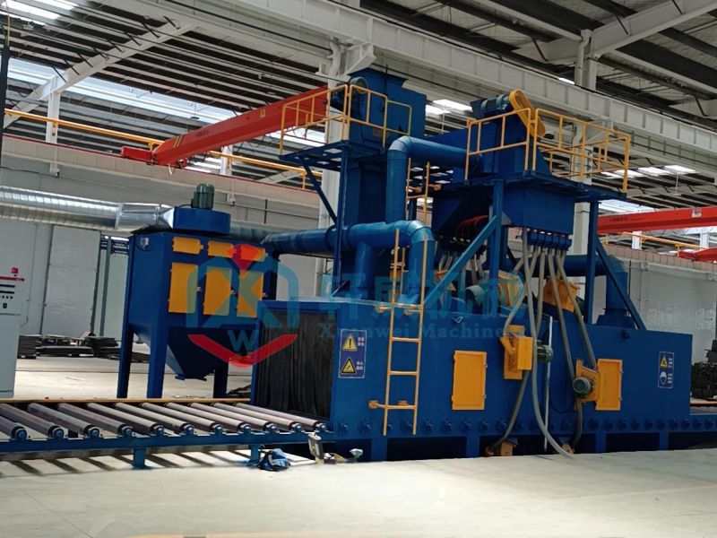 大型辊道通过式抛丸机