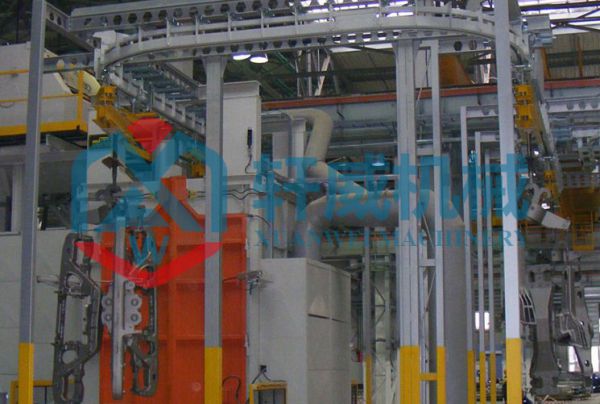 通过式悬链抛丸机