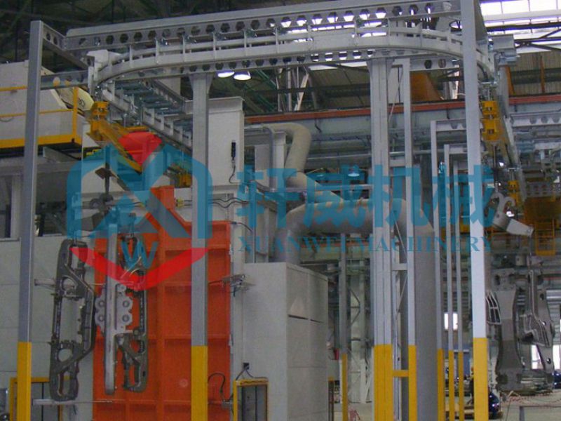 通过式悬链抛丸机