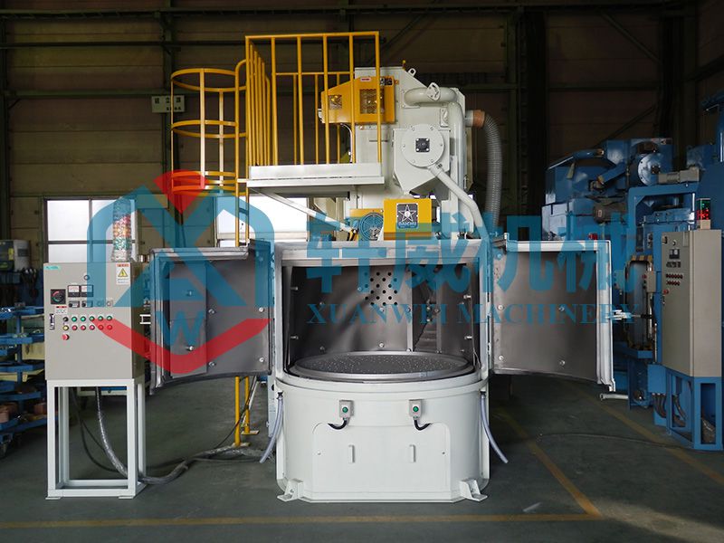 齿轮转台式抛丸机