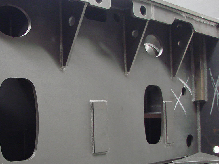 结构件抛丸效果